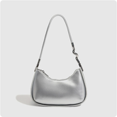 Sac à bandoulière argenté à une épaule avec design d'intérêt spécial Sac à bandoulière à transport à la main High Sense